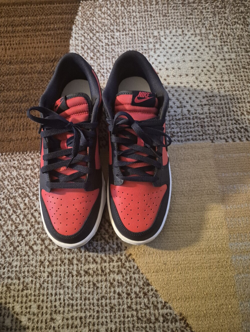 Nike Dunk Blue and Red Low-Top Sneakers
